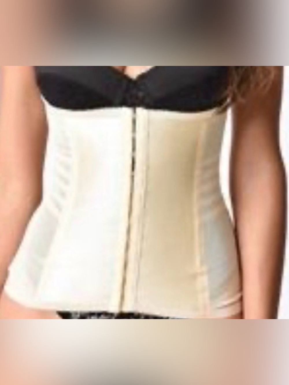 Unique Vintage 1950's beige stretch waist cincher waist shaper corset XL